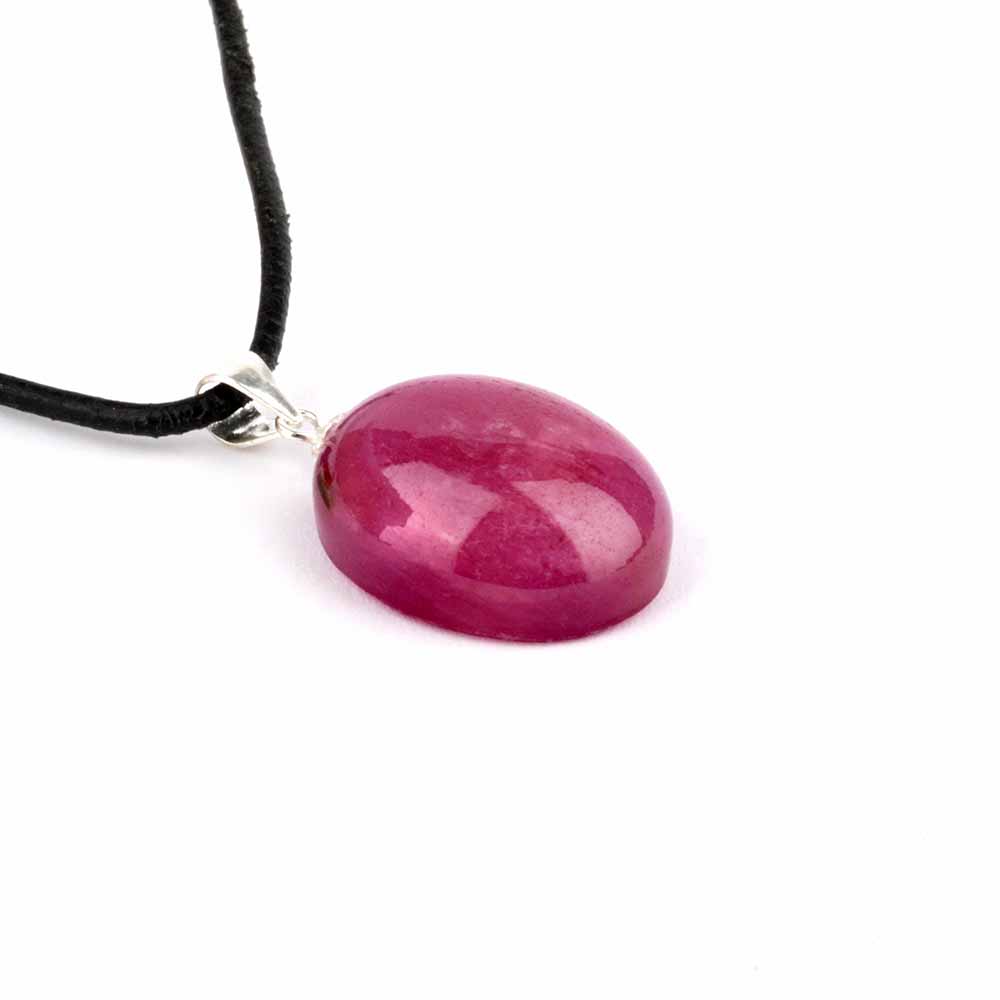 Rubin Cabochon Anhänger Höhe 29 mm & 925 Sterling-Silber beste Qualität und Farbe Edelsteine Heilsteine bei Wunderstein24 Rubin Cabochon Anhänger Höhe 29 mm & 925 Sterling-Silber beste Qualität und Farbe Edelsteine Heilsteine bei Wunderstein24