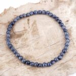 Saphir Ø 4,6 mm Kugel Edelstein Armband flexibel und dehnbar Edelsteine Heilsteine bei Wunderstein24