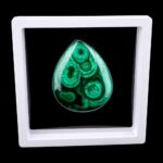 Schweberahmen 110 x 110 mm für Edelsteine lichtgrau mit Silikon Membran Edelsteine Heilsteine bei Wunderstein24