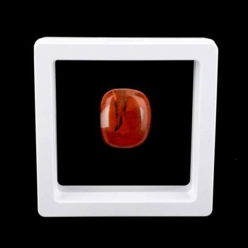 Schweberahmen 70 x 70 mm für Edelsteine lichtgrau mit Silikon Membran Edelsteine Heilsteine bei Wunderstein24