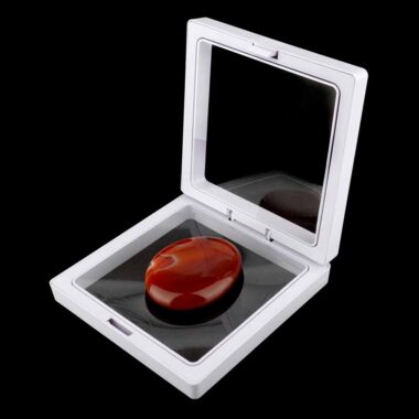 Schweberahmen 90 x 90 mm für Edelsteine lichtgrau mit Silikon Membran Edelsteine Heilsteine bei Wunderstein24 Schweberahmen 90 x 90 mm für Edelsteine lichtgrau mit Silikon Membran Edelsteine Heilsteine bei Wunderstein24