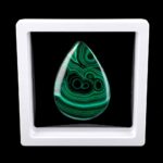 Schweberahmen 90 x 90 mm für Edelsteine lichtgrau mit Silikon Membran Edelsteine Heilsteine bei Wunderstein24