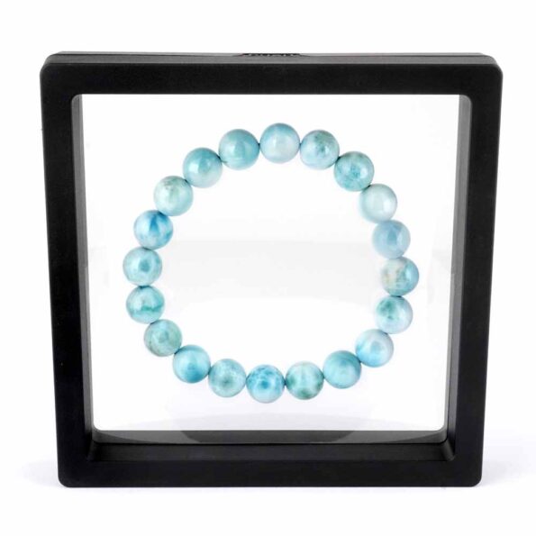 Schweberahmen 110 x 110 mm für Edelsteine schwarz mit Silikon Membran Edelsteine Heilsteine bei Wunderstein24