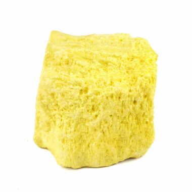 Schwefel natürlicher Rohstein | Stufe kristallin aus Peru in bester Farbe Edelsteine Heilsteine bei Wunderstein24