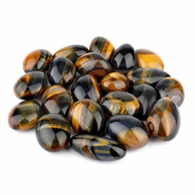 Tigerauge | Falkenauge Trommelsteine handpoliert Ø ca. 30 – 40 mm Edelsteine Heilsteine bei Wunderstein24