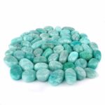 Amazonit Trommelsteine handpoliert Ø ca. 15 – 28 mm Edelsteine Heilsteine bei Wunderstein24