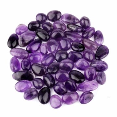 Amethyst Trommelsteine Ø ca. 18 – 25 mm in sehr schöner Farbe Edelsteine Heilsteine bei Wunderstein24