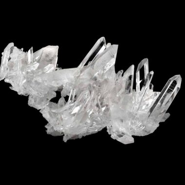 große Bergkristall Stufe Arkansas | Mount Ida transparent und glasklar in bester Qualität Edelsteine Heilsteine bei Wunderstein24