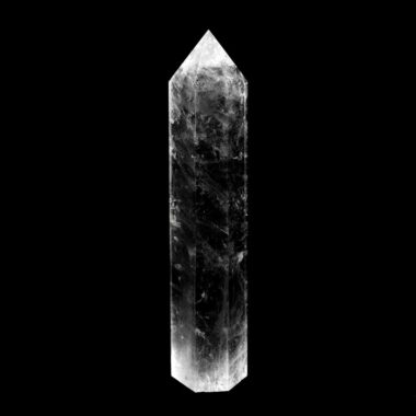 große Bergkristall Spitze Höhe 148 mm transparent und glasklar aus Brasilien Edelsteine Heilsteine bei Wunderstein24