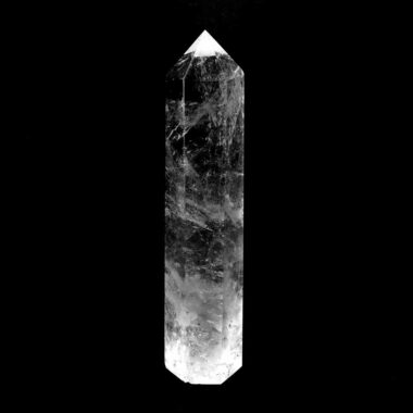 große Bergkristall Spitze Höhe 136 mm transparent und glasklar aus Brasilien Edelsteine Heilsteine bei Wunderstein24