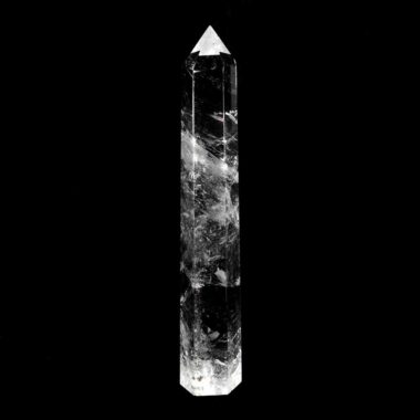 große Bergkristall Spitze Höhe 165 mm transparent und glasklar aus Brasilien Edelsteine Heilsteine bei Wunderstein24