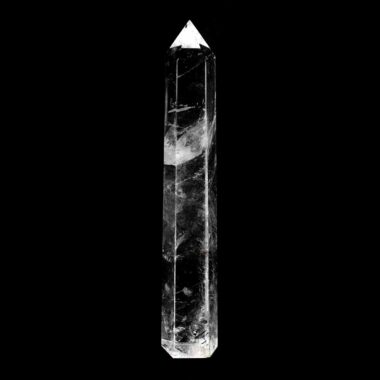 große Bergkristall Spitze Höhe 165 mm transparent und glasklar aus Brasilien Edelsteine Heilsteine bei Wunderstein24