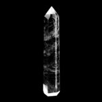 große Bergkristall Spitze Höhe 132 mm transparent und glasklar aus Brasilien Edelsteine Heilsteine bei Wunderstein24