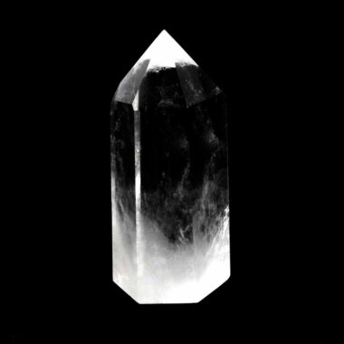 Bergkristall Spitze Höhe 71 mm transparent und glasklar aus Brasilien Edelsteine Heilsteine bei Wunderstein24