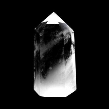 Bergkristall Spitze Höhe 62 mm transparent und glasklar aus Brasilien Edelsteine Heilsteine bei Wunderstein24