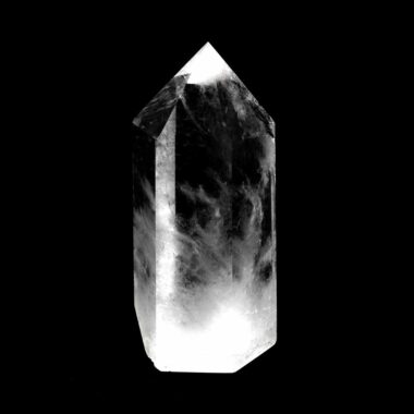 Bergkristall Spitze Höhe 74 mm transparent und glasklar aus Brasilien Edelsteine Heilsteine bei Wunderstein24