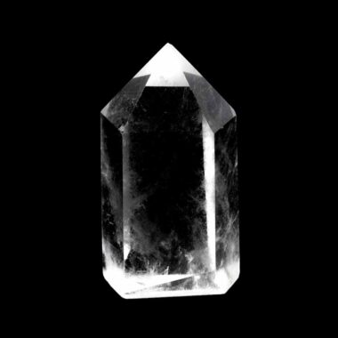 große Bergkristall Spitze Höhe 72 mm transparent und glasklar aus Brasilien Edelsteine Heilsteine bei Wunderstein24