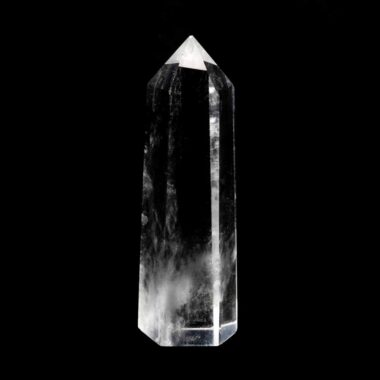 Bergkristall Spitze Höhe 73 mm transparent und glasklar aus Brasilien Edelsteine Heilsteine bei Wunderstein24