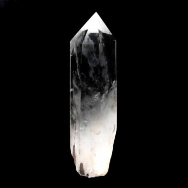 sehr große Bergkristall Spitze Höhe 216 mm transparent und glasklar aus Brasilien Edelsteine Heilsteine bei Wunderstein24