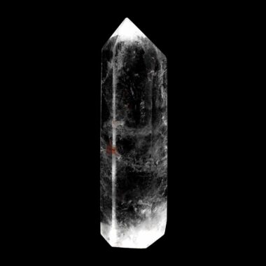 sehr große Bergkristall Spitze Höhe 157 mm transparent und glasklar aus Brasilien Edelsteine Heilsteine bei Wunderstein24