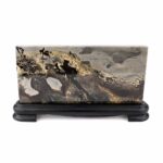 Dentritischer Jaspis ( Bilderjaspis ) Bild | Scheibe | Platte Naturgemälde Edelsteine Heilsteine bei Wunderstein24