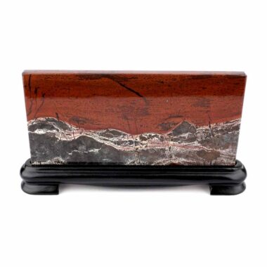 Dentritischer Jaspis ( Bilderjaspis ) Bild | Scheibe | Platte Naturgemälde Edelsteine Heilsteine bei Wunderstein24