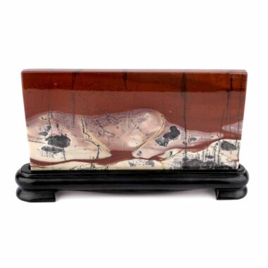 Dentritischer Jaspis ( Bilderjaspis ) Bild | Scheibe | Platte Naturgemälde Edelsteine Heilsteine bei Wunderstein24