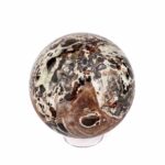 große polychrome Jaspis Kugel Ø 78 mm aus Indien mit faszinierender und einzigartiger Maserung Edelsteine Heilsteine bei Wunderstein24