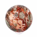 große polychrome Jaspis | Chalcedon | Achat Kugel Ø 90 mm mit faszinierender und einzigartiger Maserung Edelsteine Heilsteine bei Wunderstein24