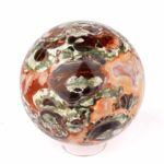große polychrome Jaspis | Chalcedon | Achat Kugel Ø 82 mm mit faszinierender und einzigartiger Maserung Edelsteine Heilsteine bei Wunderstein24