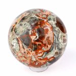große polychrome Jaspis | Chalcedon | Achat Kugel Ø 88 mm mit faszinierender und einzigartiger Maserung Edelsteine Heilsteine bei Wunderstein24
