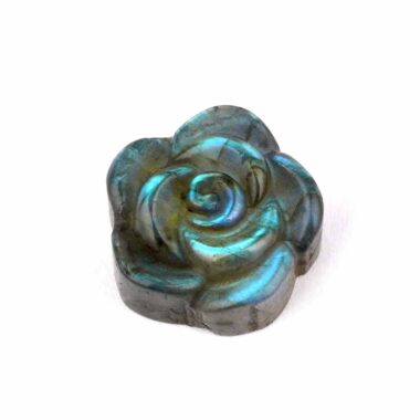 Labradorit Rose Gravur Einzelstück in einzigartiger Qualität und Farbe Edelsteine Heilsteine bei Wunderstein24