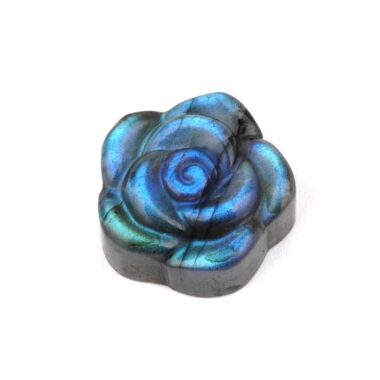 Labradorit Rose Gravur Einzelstück in einzigartiger Qualität und Farbe Edelsteine Heilsteine bei Wunderstein24