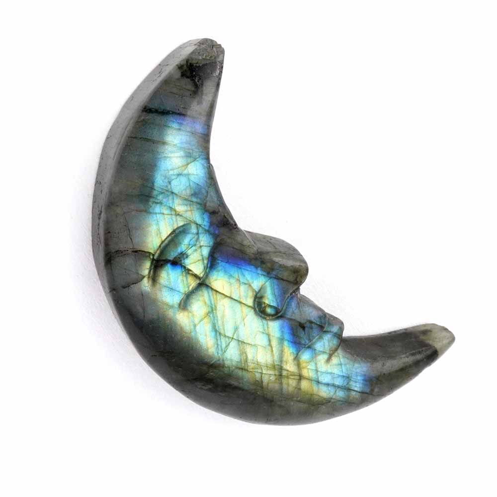 Labradorit Mond große Gravur Einzelstück in einzigartiger Qualität und Farbe Edelsteine Heilsteine bei Wunderstein24 Labradorit Mond große Gravur Einzelstück in einzigartiger Qualität und Farbe Edelsteine Heilsteine bei Wunderstein24