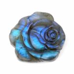 Labradorit Rose große Gravur Einzelstück in einzigartiger Qualität und Farbe Edelsteine Heilsteine bei Wunderstein24