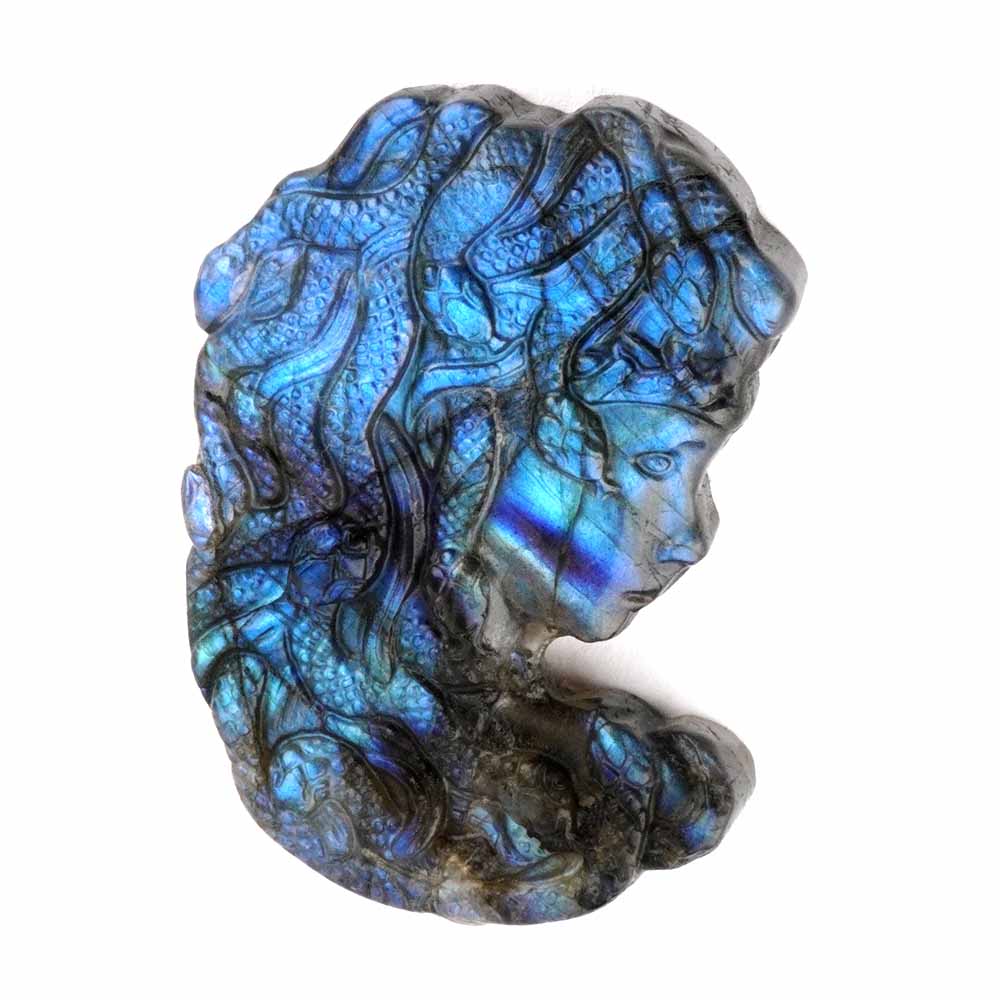 Labradorit Medusa große Gravur Einzelstück in einzigartiger Qualität und Farbe Edelsteine Heilsteine bei Wunderstein24 Labradorit Medusa große Gravur Einzelstück in einzigartiger Qualität und Farbe Edelsteine Heilsteine bei Wunderstein24
