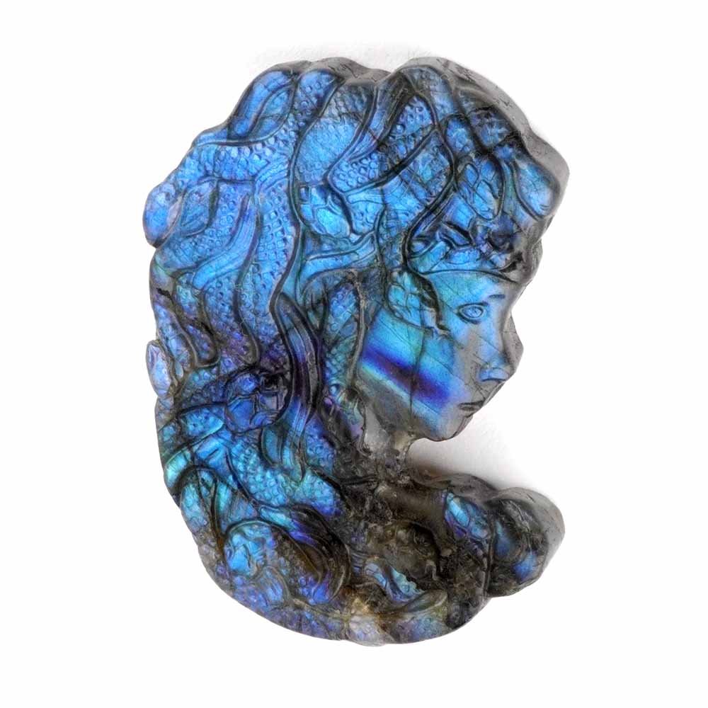 Labradorit Medusa große Gravur Einzelstück in einzigartiger Qualität und Farbe Edelsteine Heilsteine bei Wunderstein24 Labradorit Medusa große Gravur Einzelstück in einzigartiger Qualität und Farbe Edelsteine Heilsteine bei Wunderstein24