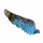 Labradorit Engelsflügel große Gravur Einzelstück in einzigartiger Qualität und Farbe Edelsteine Heilsteine bei Wunderstein24