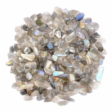 Labradorit Trommelsteine hell Ø ca. 8 – 15 mm bunt schillernd Edelsteine Heilsteine bei Wunderstein24