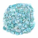 Apatit Trommelsteine grün Ø ca. 6 – 12 mm aus Madagaskar Edelsteine Heilsteine bei Wunderstein24