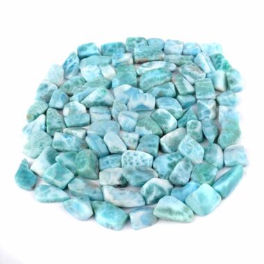 Larimar Trommelsteine Ø ca. 15 – 20 mm in wunderschöner Farbe Edelsteine Heilsteine bei Wunderstein24 Larimar Trommelsteine Ø ca. 15 – 20 mm in wunderschöner Farbe Edelsteine Heilsteine bei Wunderstein24