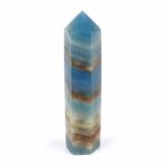 blaue Onyx Spitze Höhe 75 mm in bester Qualität und Maserung Edelsteine Heilsteine bei Wunderstein24