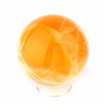 Orangencalcit Kugel Ø 48 mm aus Mexiko in bester Qualität und Farbe Edelsteine Heilsteine bei Wunderstein24