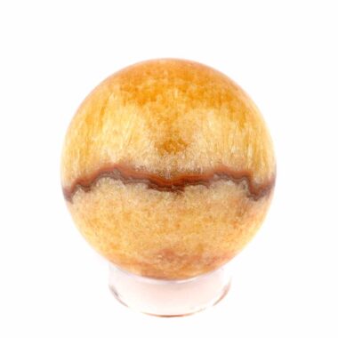 Orangencalcit Kugel Ø 54 mm aus Mexiko in bester Qualität und Farbe Edelsteine Heilsteine bei Wunderstein24