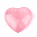 Rosenquarz Herz Ø 64 mm in bester Farbe und Qualität aus Madagaskar Edelsteine Heilsteine bei Wunderstein24