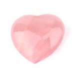 Rosenquarz Herz Ø 62 mm in bester Farbe und Qualität aus Madagaskar Edelsteine Heilsteine bei Wunderstein24