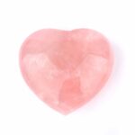 Rosenquarz Herz Ø 67 mm in bester Farbe und Qualität aus Madagaskar Edelsteine Heilsteine bei Wunderstein24