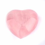 Rosenquarz Herz Ø 67 mm in bester Farbe und Qualität aus Madagaskar Edelsteine Heilsteine bei Wunderstein24