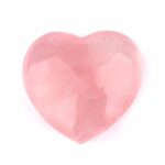 Rosenquarz Herz Ø 67 mm in bester Farbe und Qualität aus Madagaskar Edelsteine Heilsteine bei Wunderstein24