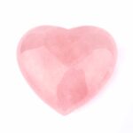 Rosenquarz Herz Ø 66 mm in bester Farbe und Qualität aus Madagaskar Edelsteine Heilsteine bei Wunderstein24